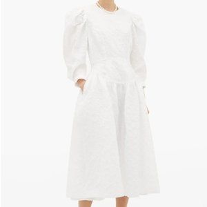 NWT Simone Rocha Puff-sleeve Cloqué Dress (Sz 6)